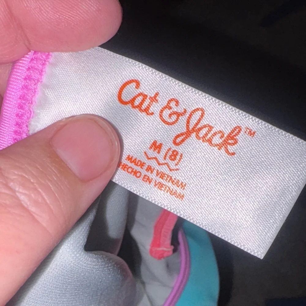 Cat & Jack Kids Swim One Piece - Blue and Pink new size M